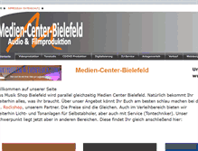 Tablet Screenshot of medien-center-bielefeld.de